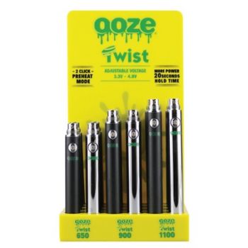OOZE Twist Display - YELLOW - 24PC